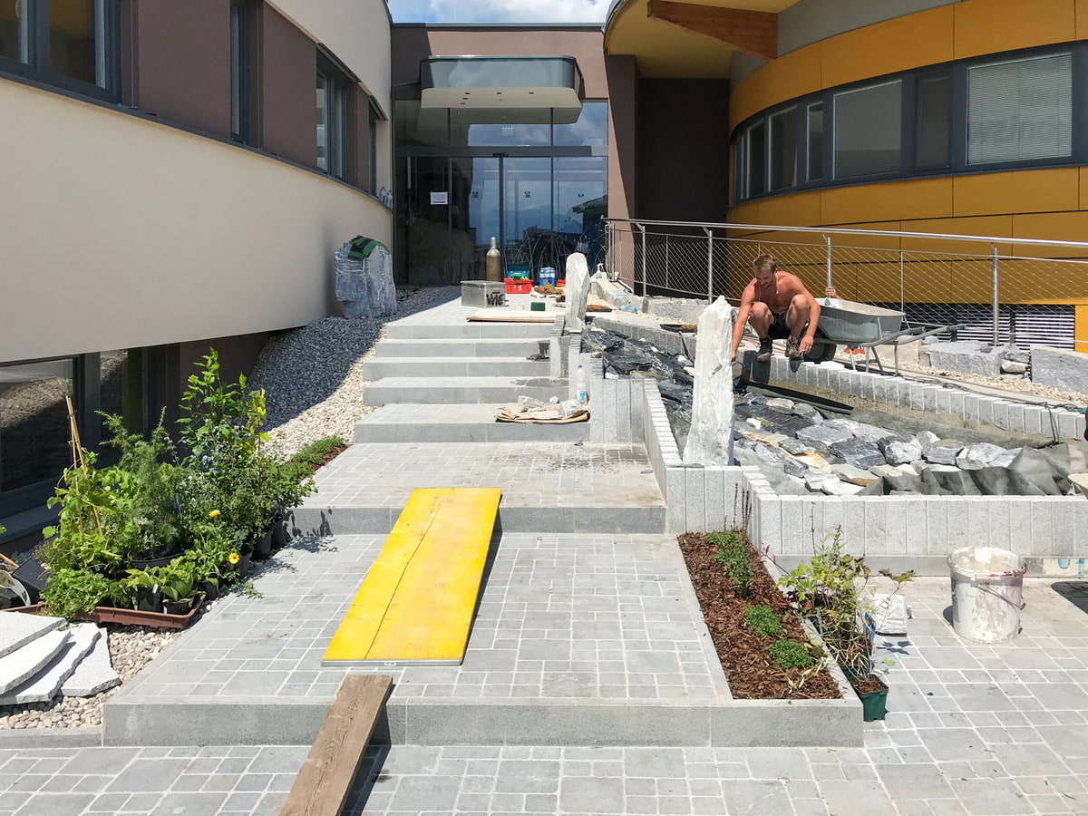 Projektablauf, Baufortschritt, Gartendesign