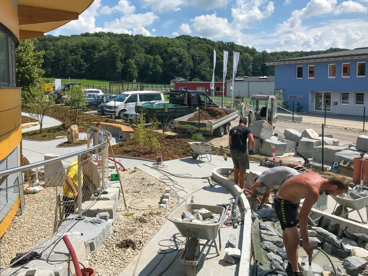 Projektablauf, Baufortschritt, Gartendesign