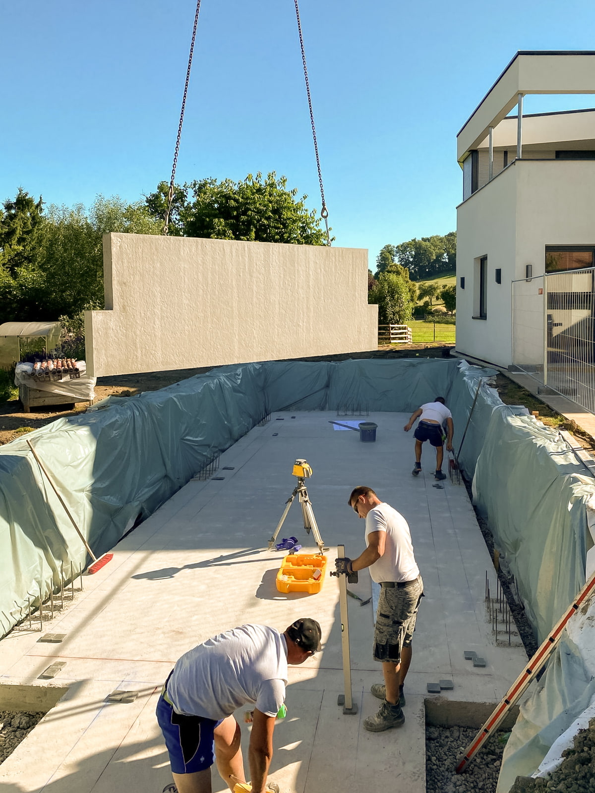 Projektablauf, Baufortschritt, Gartendesign