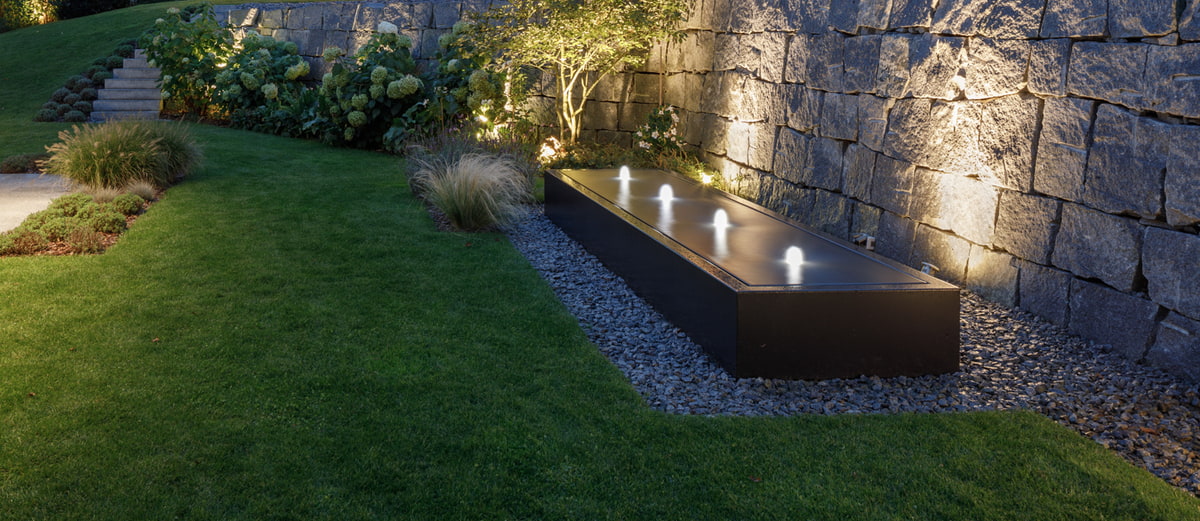 Gartendesign, Beleuchtung, Garten
